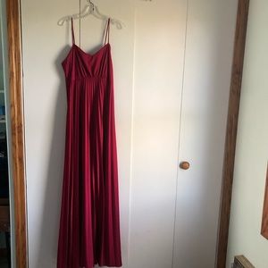 Floor Length Red Gown